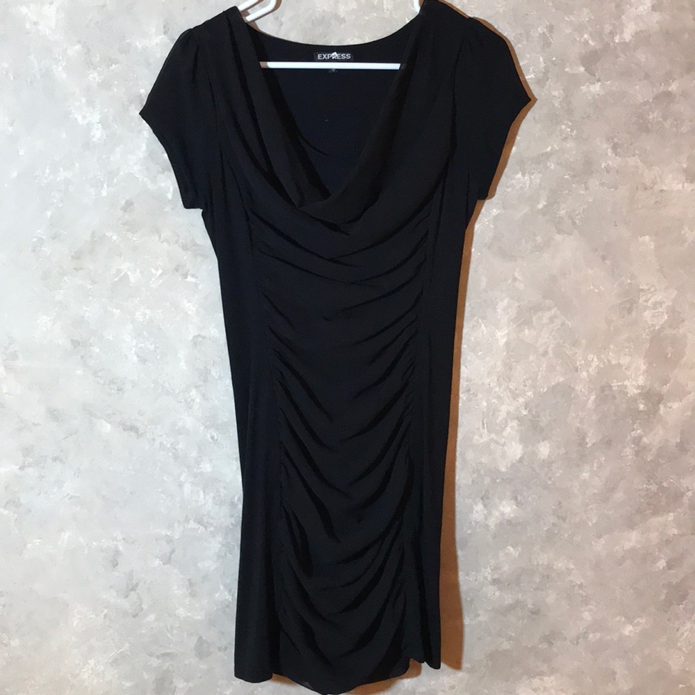 NWOT Express black cocktail dress.